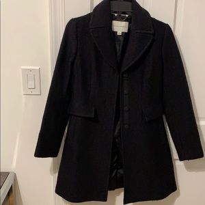 Black banana republic coat